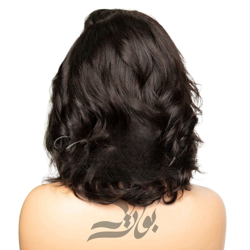 باروكة شعر طبيعي قصير أوروبي بدانتيل سويسري (نيكول)
