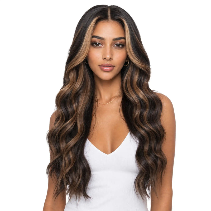 Jana: 100% Remy Body Wave Wig with Swiss Lace – Highlighted Elegance