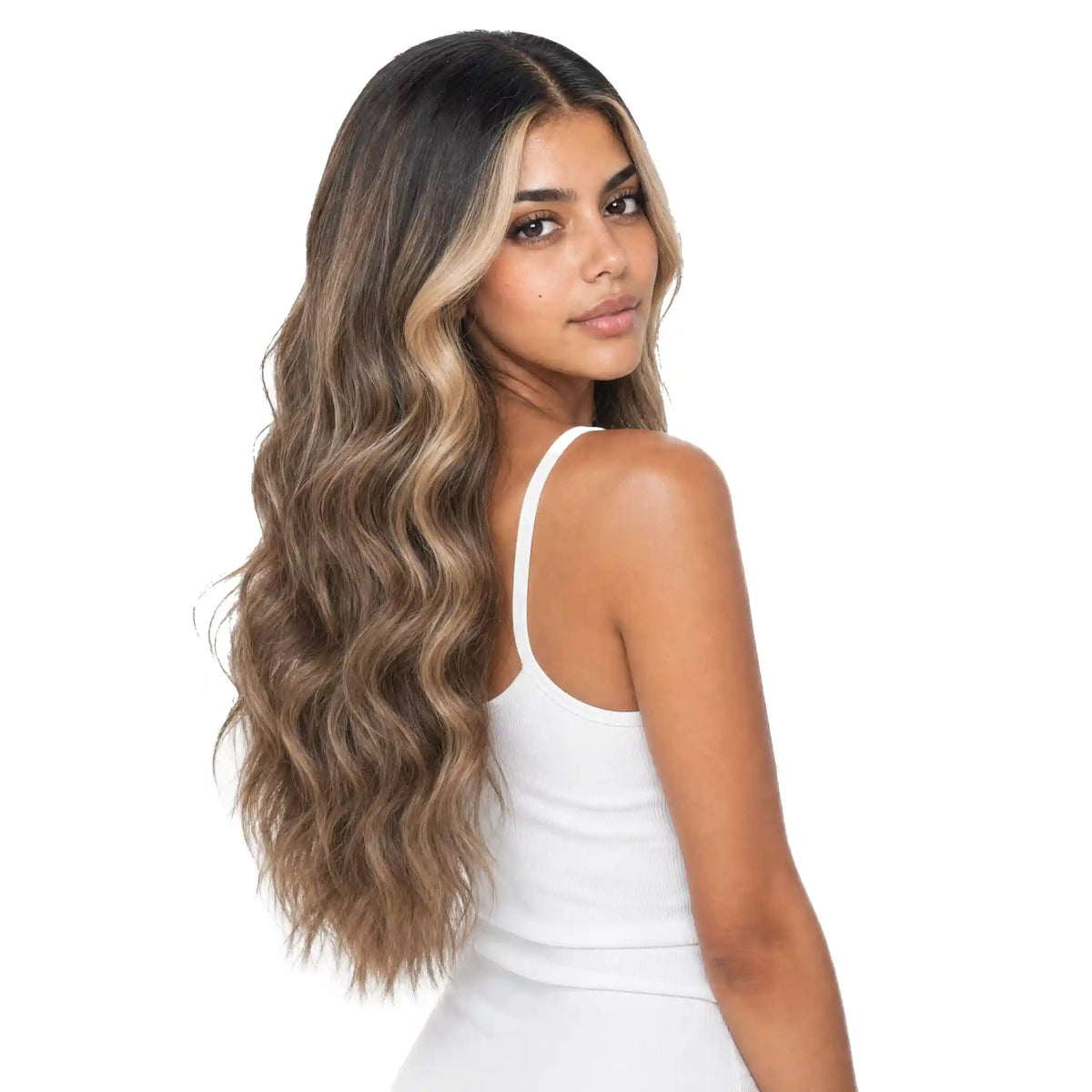 Sewar: Ombre Mongolian Wig with Swiss Lace – 100% Remy Hair, Unmatched Comfort