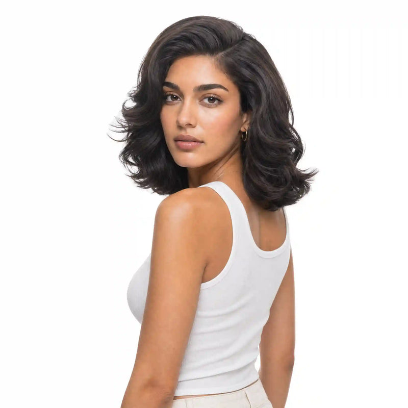 Glueless Short Wig 'Nicole': 100% European Remy Hair with Swiss Lace