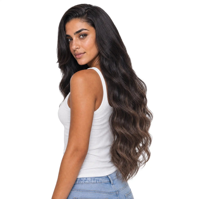 Dina: Swiss Lace Ombre Wig – 100% Remy Hair, Pure Glam