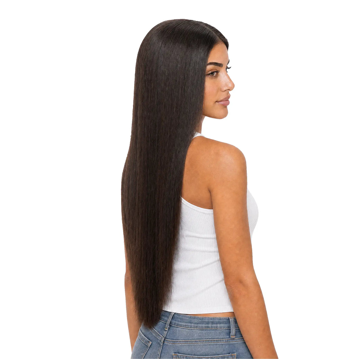 Straight Wig 'Lamees': 100% European Hair with Lace Front