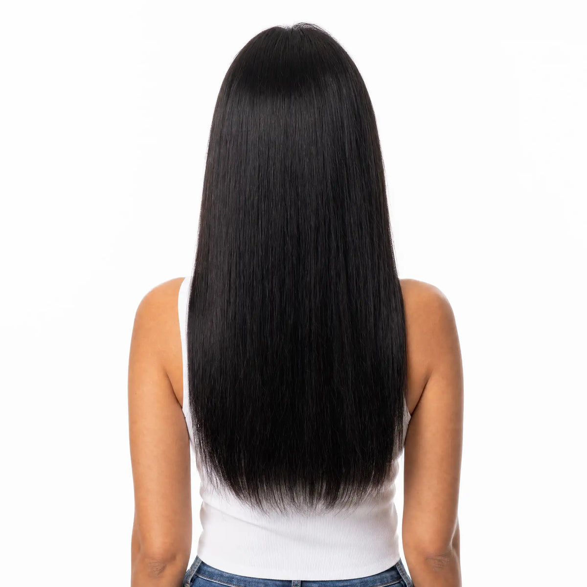 Lora: Lace Front Wig with Bangs – 100% Virgin Hair for Effortless Style