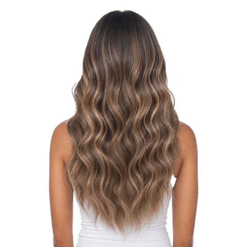 Sewar: Ombre Mongolian Wig with Swiss Lace – 100% Remy Hair, Unmatched Comfort