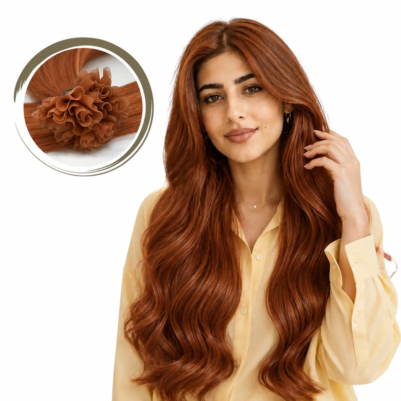 وصلات شعر بالكيراتين – طول وكثافة بمظهر طبيعي يدوم طويلاً