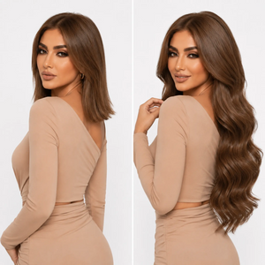 اكستنشن شعر طبيعي مخفي – طول وكثافة بمظهر خفي لا يُكشف
