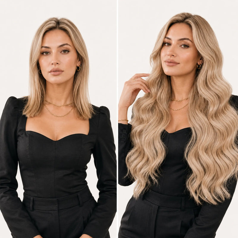 Luxury Plus Tape-In Extensions: Effortless Length, Seamless Beauty