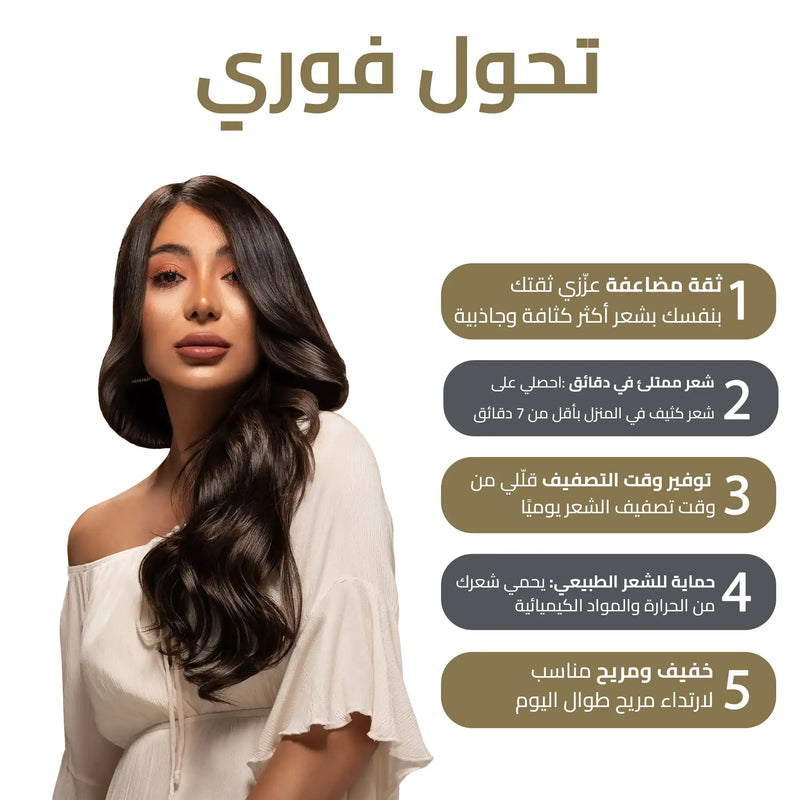The Complete Look Offer – 9 Piece Clip In Extensions + 50% OFF Ponytail