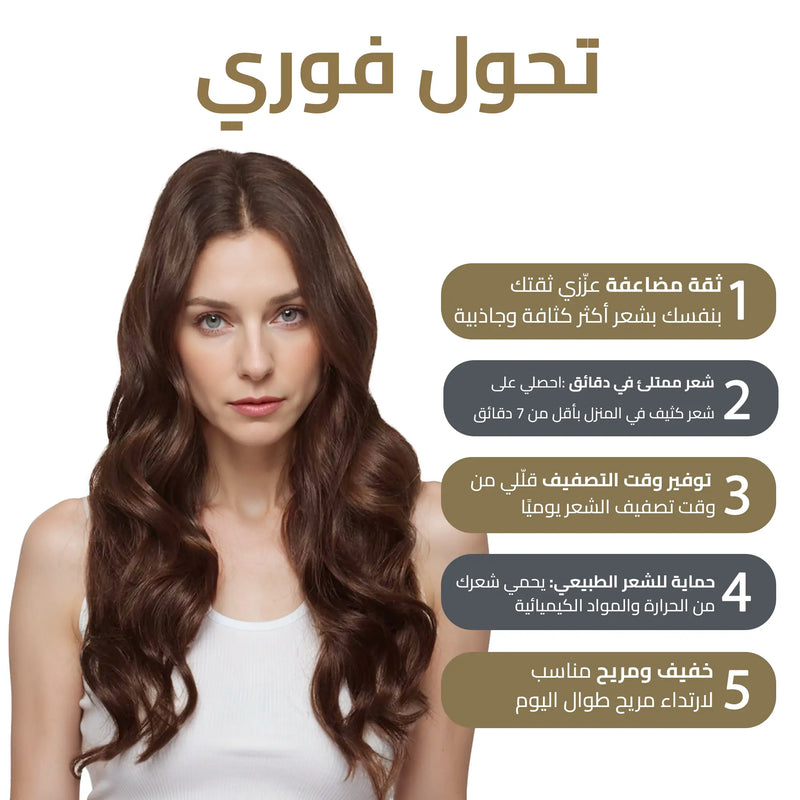 The Complete Look Offer – 9 Piece Clip In Extensions + 50% OFF Ponytail