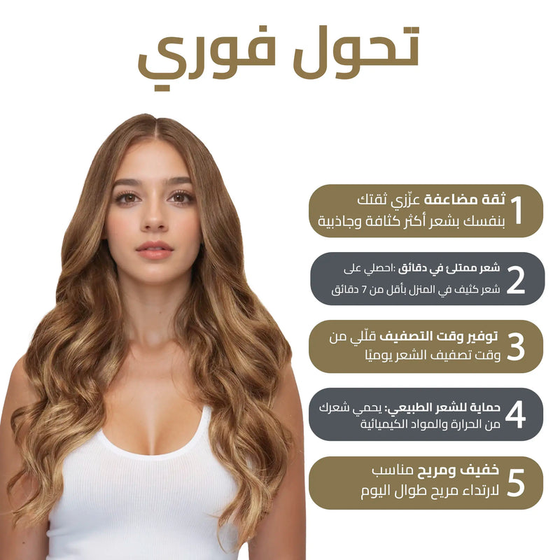 The Complete Look Offer – 9 Piece Clip In Extensions + 50% OFF Ponytail