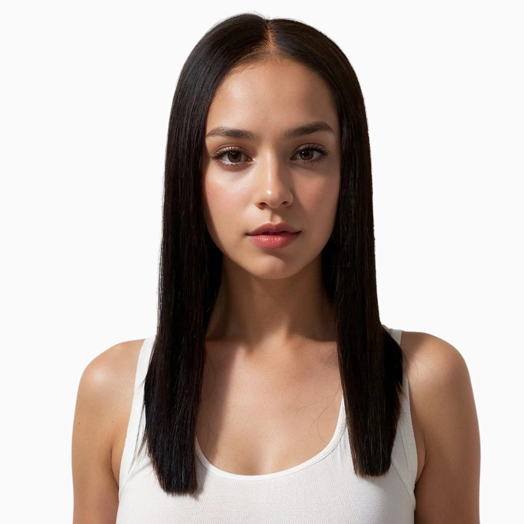 Carmen Baroka - 100% short natural hair bob with a front lace for a look that lasts with its natural beauty