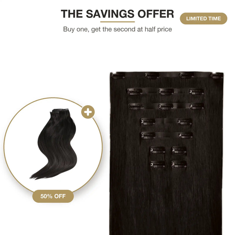 The Savings Offer – Buy 1 & Get 50% OFF the 2nd | Zen Hair Clip-In Extensions