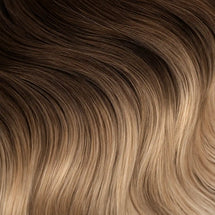 Brown to golden brown ombré