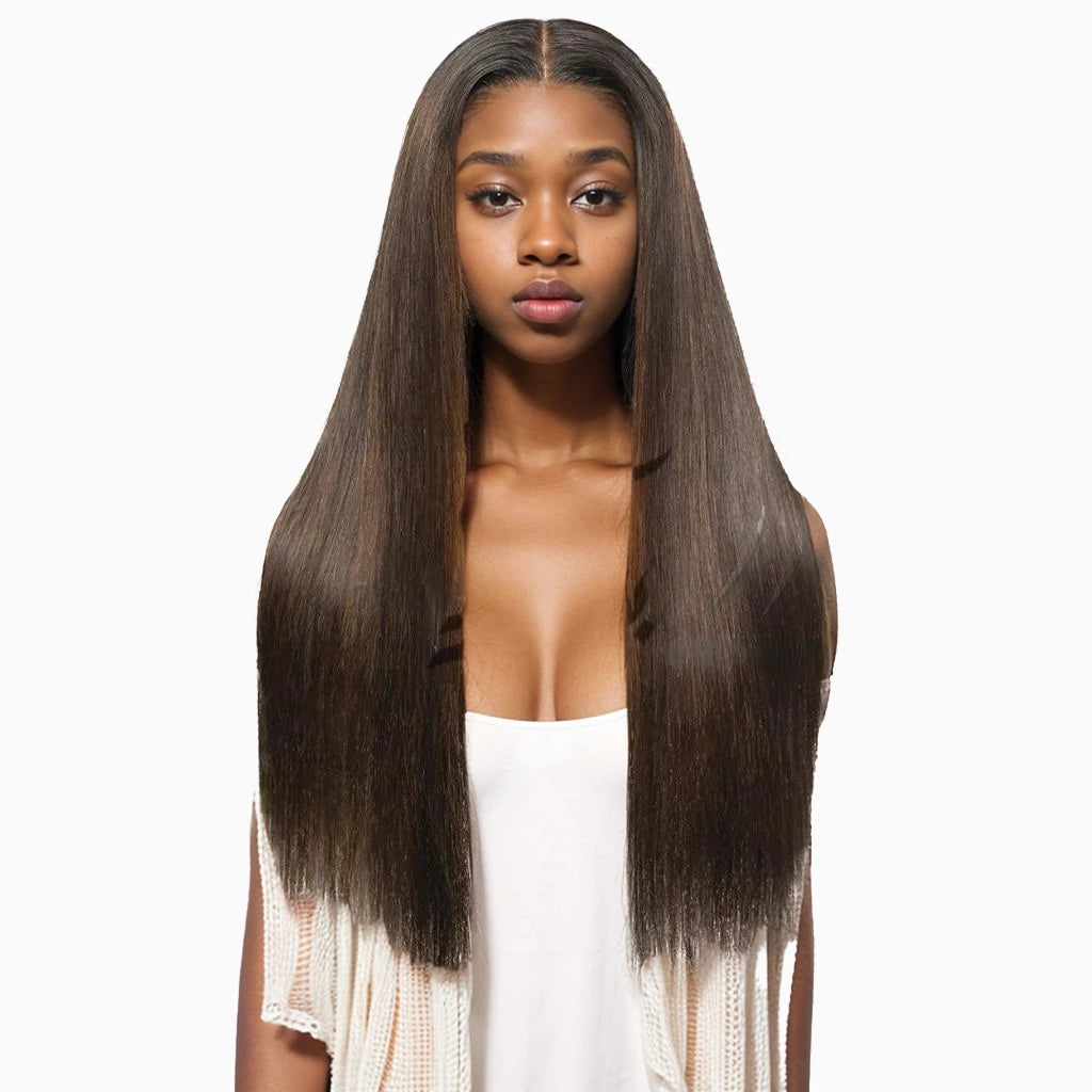 Sama: Swiss Lace Straight Wig – 100% Remy Hair, Effortlessly Natural