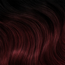 Brown to burgundy ombré