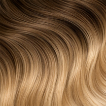 Dark brown to light blonde ombré