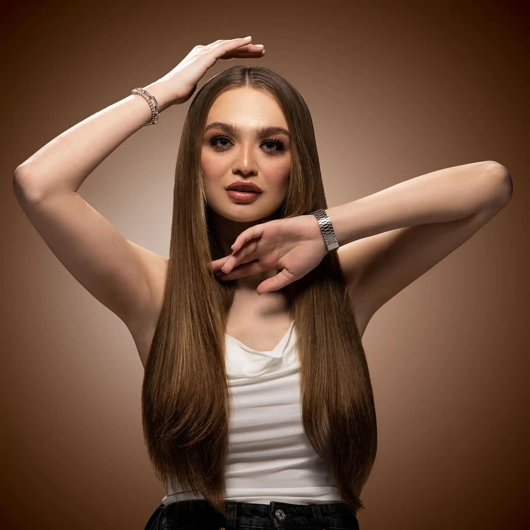 Luxury Plus Invisible Tape-In Extensions: Effortless Glam.