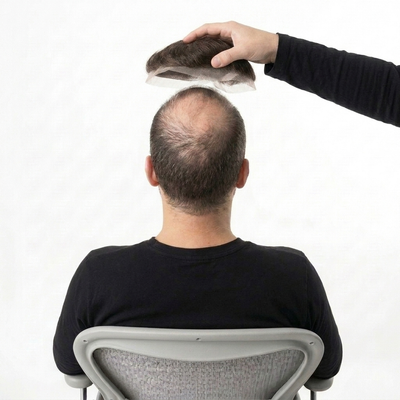 Hair Wig For Men with Swiss Lace