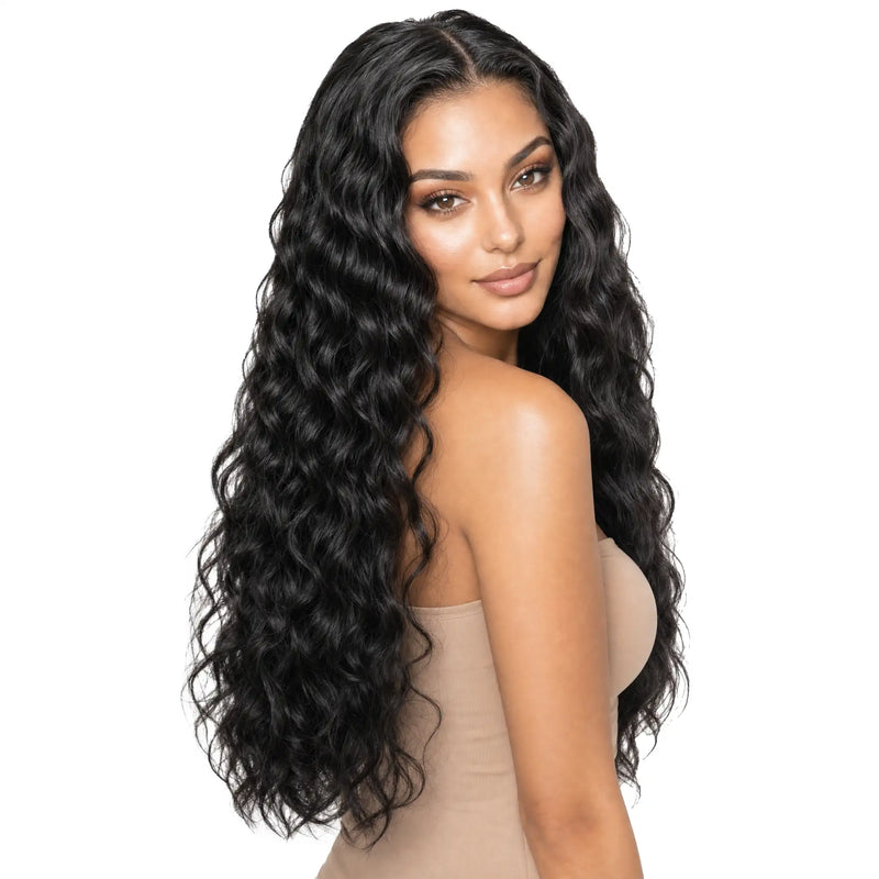 Natural Wavy Wig 'Zeina': 100% Mongolian Hair with Lace Front