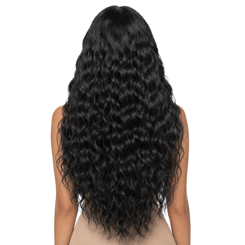 Natural Wavy Wig 'Zeina': 100% Mongolian Hair with Lace Front