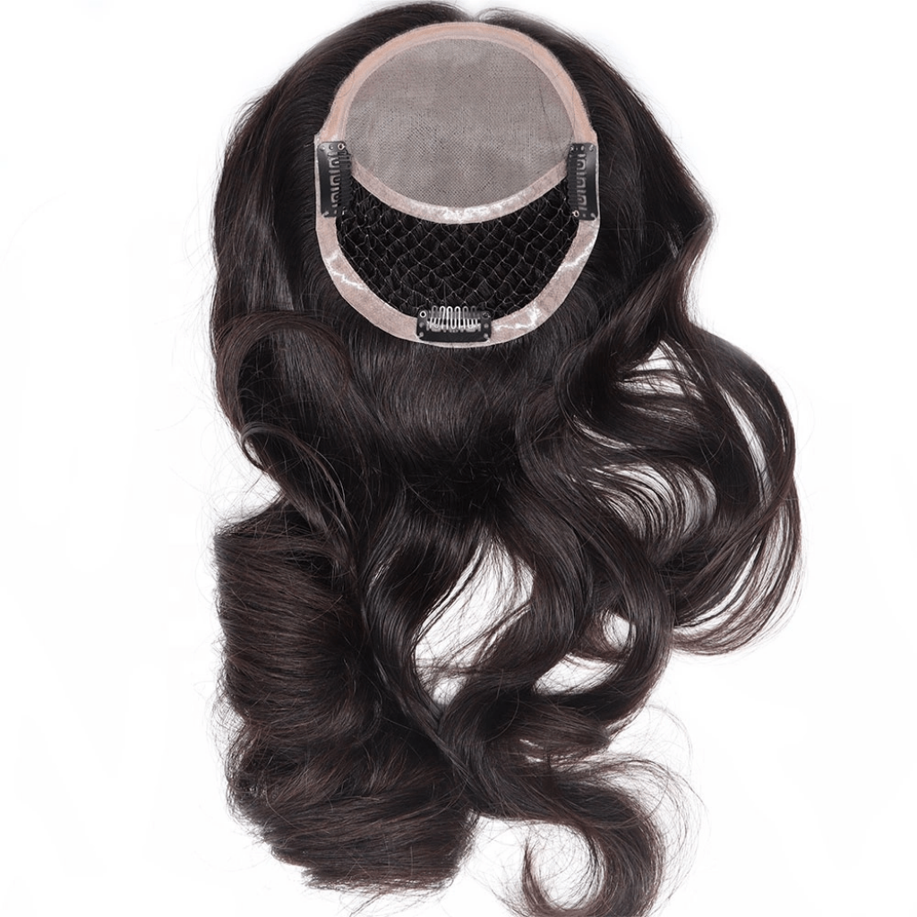 Pull-Through Remy Hair Topper – Seamless Blend, Secure Fit, Easy Styling