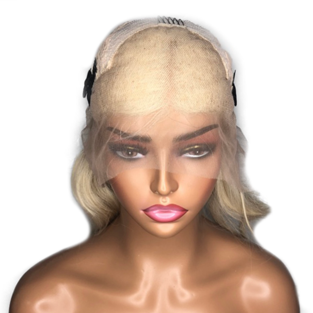 Dark Roots Blonde Ombré Wig with Lace Front (Sophia)