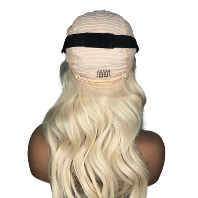 Dark Roots Blonde Ombré Wig with Lace Front (Sophia)