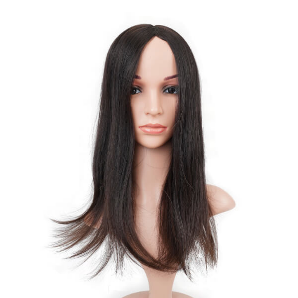 Silk Base Hair Topper with Wefted Sides – 100% Remy Hair for a Natural Look
